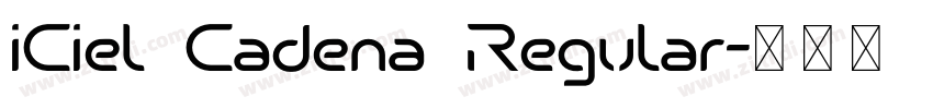 iCiel Cadena Regular字体转换
